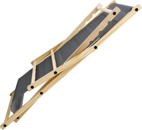 ECD Germany Gartenliege Holz Beachstuhl klappbarer Strandstuhl Strandliege Campingliege, 5 St, 5er Set Sonnenliege Anthrazit Klappliegestuhl 117x52x83cm Relaxliege Bild 8