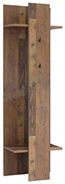 FORTE Clif Kleiderpaneel, Holzwerkstoff, Grau/Braun, 60 x 200,5 x 34,4 cm