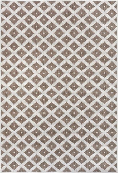 In- & Outdoor Wendeteppich Nizza Beige Creme - 80 x 150 x 0,5 cm