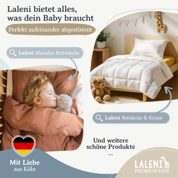 Laleni Premium Spannbettlaken Stubenwagen 40x90 cm - Oeko-Tex Zertifiziert, 100% Baumwolle, atmungsaktives Spannbetttuch Jersey Baby, 150 g/m², Rosa Bild 9