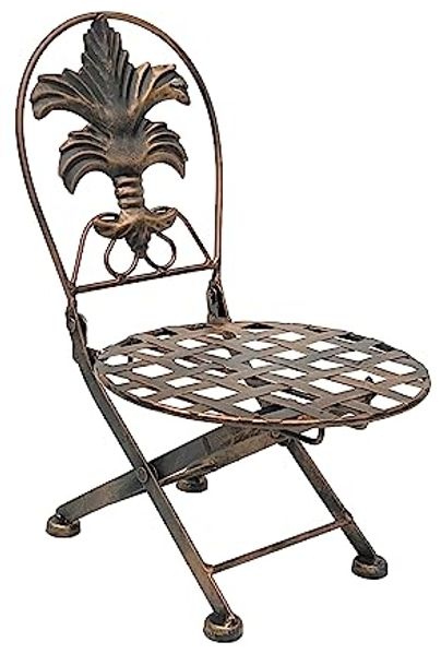 Blumenhocker Stuhl klappbar metall Blumenständer Pflanzenständer 32 cm Puppenstuhl