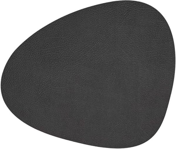 LIND DNA Table Mat Curve L 37x44 cm Hippo Black-Anthracite