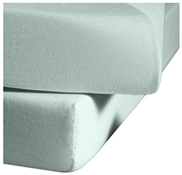 fleuresse Single Jersey Spannbettlaken Jenny C 120x200 cm Jade