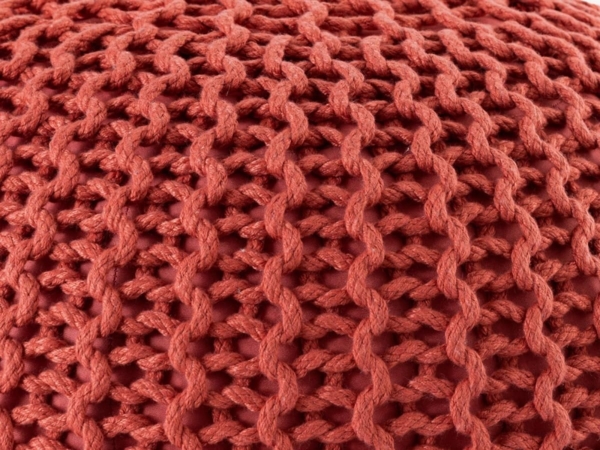 Amagohome Gartenlounge-Hocker Pouf Outdoor ø 55 o. 45cm Bodenkissen Sitzpouf Hocker wetterfest pfleg Bild 6