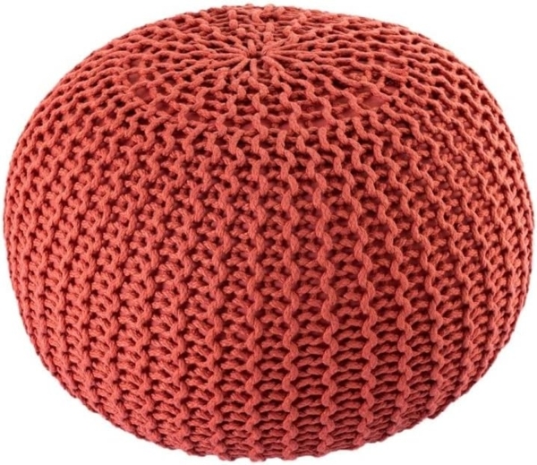 Amagohome Gartenlounge-Hocker Pouf Outdoor ø 55 o. 45cm Bodenkissen Sitzpouf Hocker wetterfest pfleg Bild 3