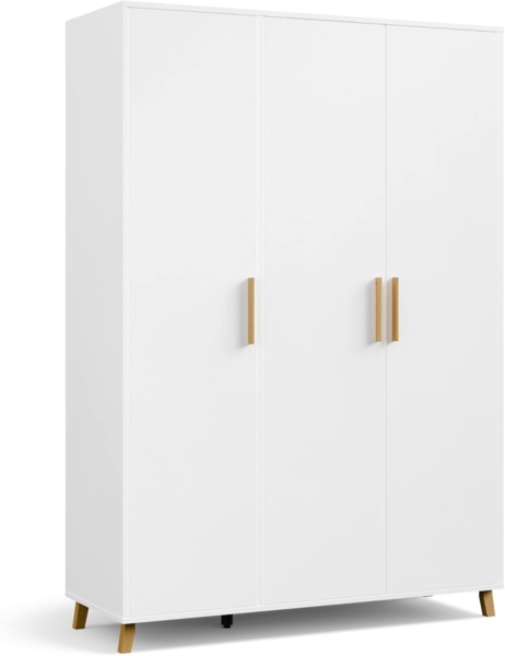 rauch Drehtürenschrank Kleiderschrank Schrank Garderobe Wäscheschrank SHINJO (in 3 verschiedenen Ausstattungen BASIC/CLASSIC/PREMIUM) Griffe und Füße aus Massivholz, viel Stauraum MADE IN GERMANY