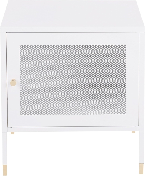 Nachttisch OSSETT Metall Weiß Bild 4