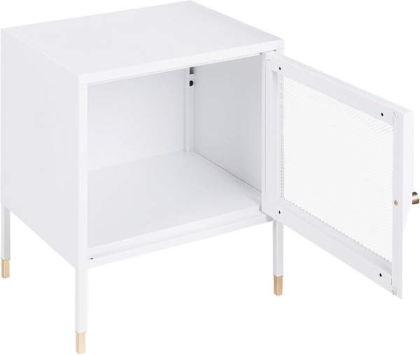 Nachttisch OSSETT Metall Weiß Bild 5