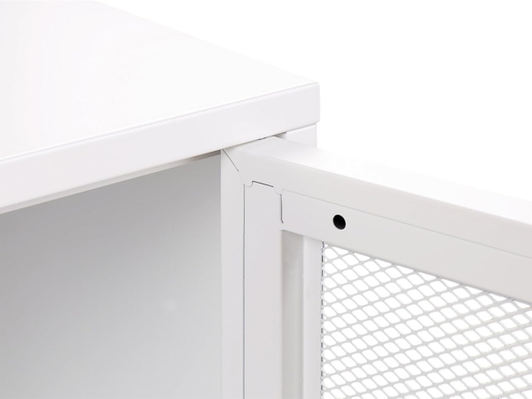 Nachttisch OSSETT Metall Weiß Bild 7