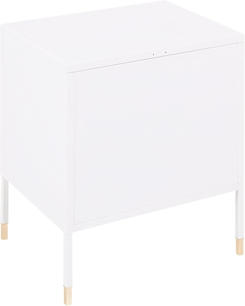 Nachttisch OSSETT Metall Weiß Bild 6