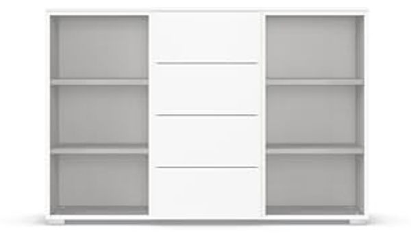 rauch Aditio Box, Kommode, 2-türig, 4 Schubladen, mit Softclose-Funktion, Farbe Eiche Artisan, BxHxT 120x81x42cm Bild 7