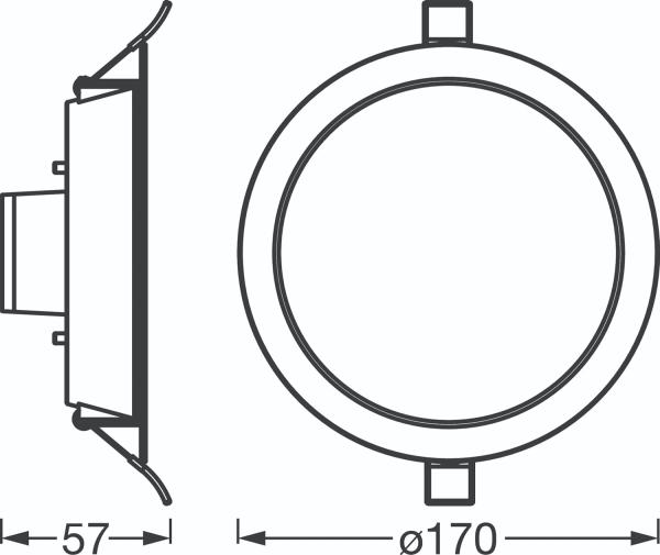 LEDVANCE SMART+ Spot 17cm 1000lm 12W RGBTW hvid WiFi Bild 7