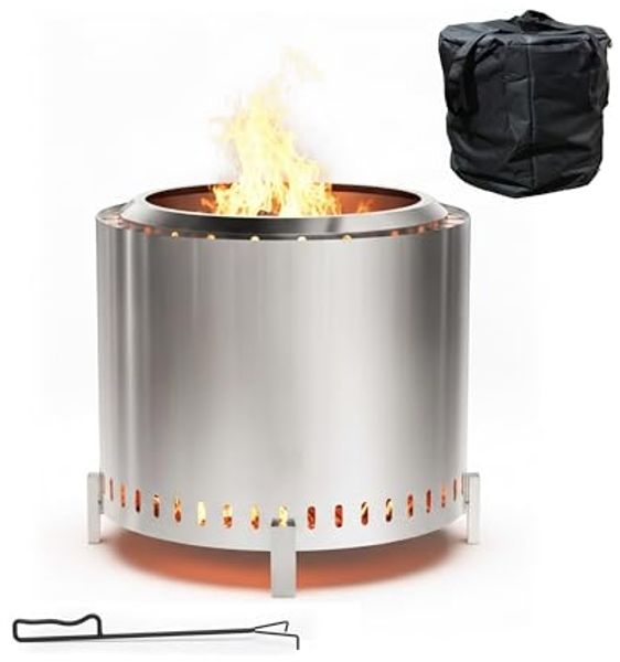 Relaxdays Feuerschale ohne Rauch 45 x 49 cm