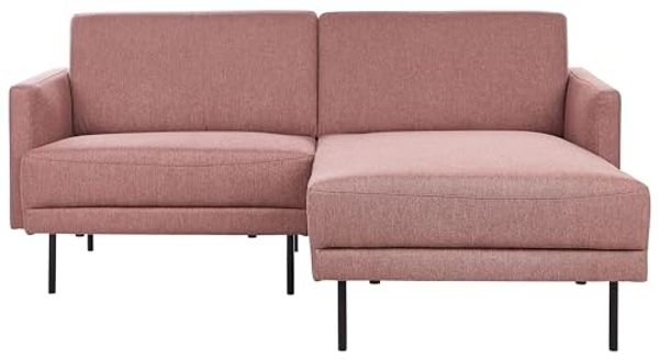 Linksseitiges Ecksofa BREDA Stoff Goldbraun Linksseitig