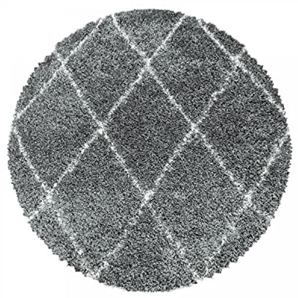 Runder Teppich ALVOR GREY 160 X 160cm