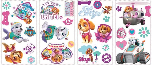 Paw Patrol Mädchen Wandsticker