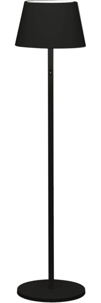 4in1 Akku Outdoor Stehleuchte POMEZIA mit RGB Farbwechsel, Schwarz, H:150cm