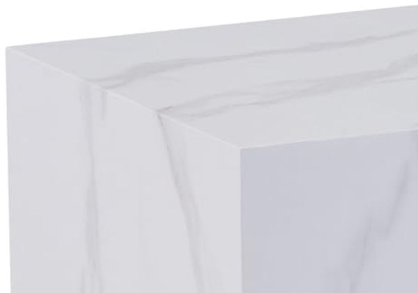 HELA Beistelltisch CUBE III Couchtisch, Travertin-Optik oder Marmor-Optik, 40x40 cm Bild 4