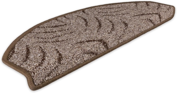 Metzker® Stufenmatte Stufenmatten Prerow Halbrund Braun - 15 Stück, halbrund, Höhe: 6 mm, 15 Stück - Braun