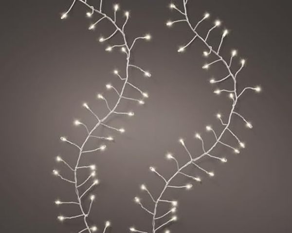 Kaemingk LED-Lichterkette Micro LED Compact Twinkle Effekt L. 1200cm 960L silber/warmes weiss