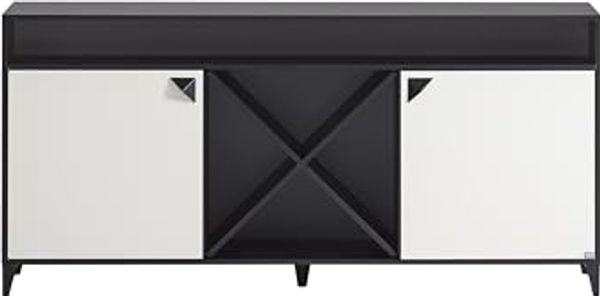 LOOKS BY WOLFGANG JOOP Sideboard Classic, schwarz matt/cremebeige, 179,2 x 39 x 85,8 cm Bild 4