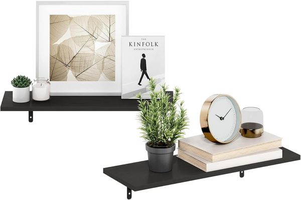 Furinno Rossi Schweberegal zur Wandmontage, 60 cm, Espresso