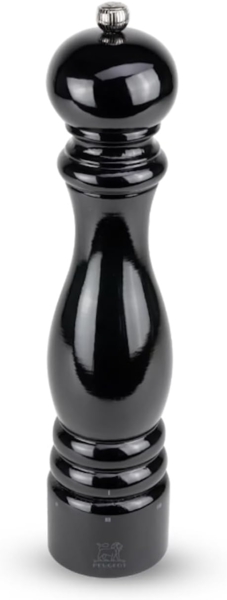 PEUGEOT - Salzmühle Paris u‘Select 30 cm - 6 voreingestellte Mahlgrade - Innovatives Zirlion-Mahlwerk für pulverfeines Salz - Aus PEFC-zertifiziertem Holz - Französisches Know-how - Schwarz lackiert