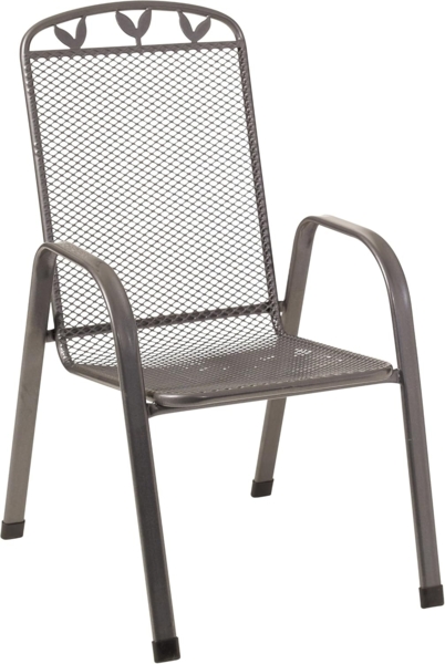 greemotion Toulouse stapelbarer Gartenstuhl; ca. 55 x 97 x 73 cm; eisengrau