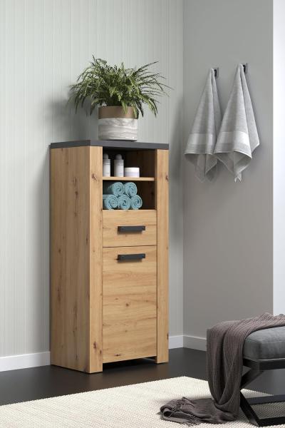 Standschrank Franka / Follow, Holzwerkstoff, Holzfarben, 53 x 118 x 35 cm Bild 2