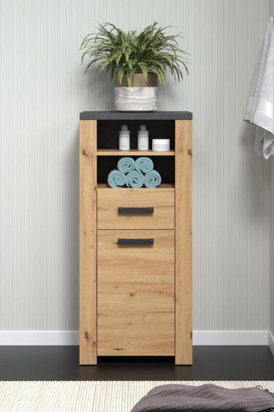 Standschrank Franka / Follow, Holzwerkstoff, Holzfarben, 53 x 118 x 35 cm Bild 4