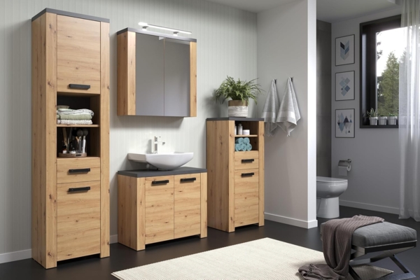 Standschrank Franka / Follow, Holzwerkstoff, Holzfarben, 53 x 118 x 35 cm Bild 5