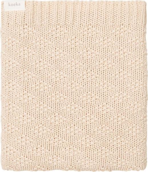 Koeka Braga Babydecke - 75 x 90 cm - Warm White We