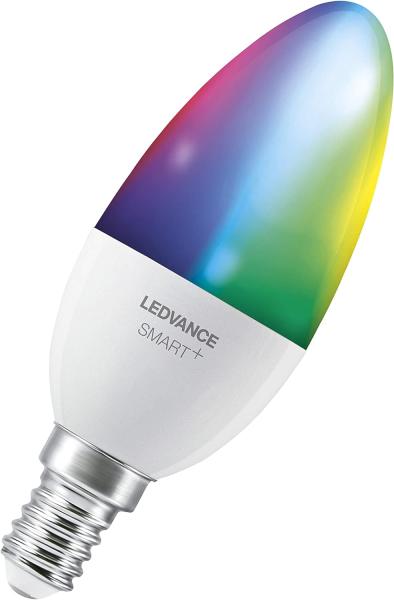 LEDVANCE Wifi SMART+ LED Lampe Kerze RGBW mehrfarbig (ex 40W) 5W / 2700-6500K E14