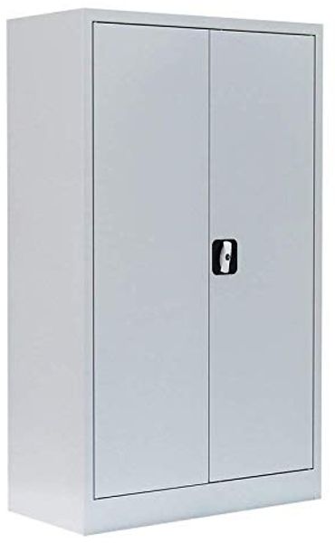 Flügeltürenschrank Metallschrank 3 OH, 1200 x 800 x 383 mm, lichtgrau
