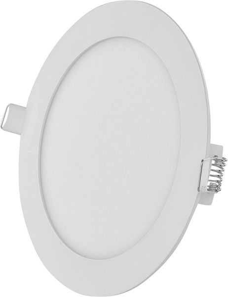 EMOS LED Panel 12,5 W, runde 1000 lm Einbauleuchte, Deckenleuchte in Weiß mit Durchmesser 17 cm, extra flach, Einbautiefe 2,1 cm, Lichtfarbe warmweiß 3000 K, inkl. LED-Treiber