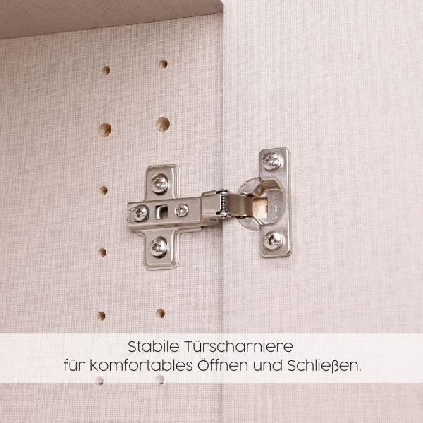 Kleiderschrank Drehtürenschrank Dark&Wood | 5-türig | grau metallic / Eiche Artisan | 226x210 Bild 6