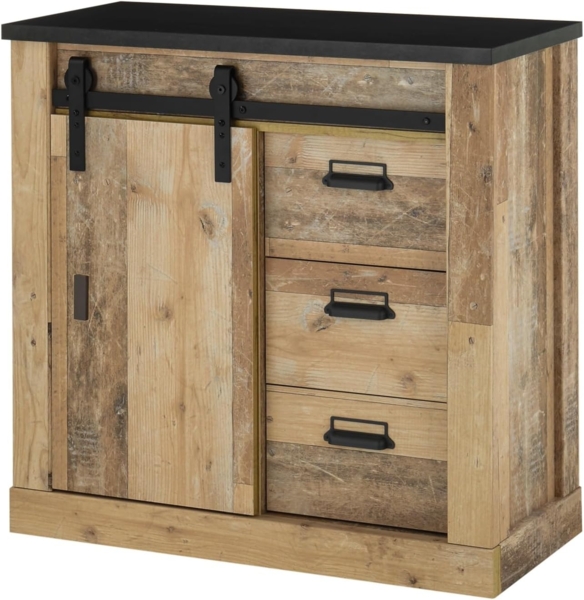 Kommode Stove in Used Wood hell 93 x 91 cm