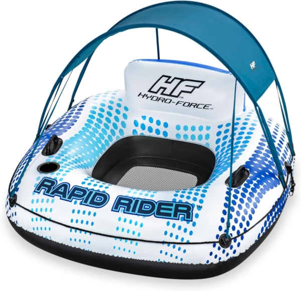 Bestway Schwimmring 123 x 123 x 51 cm Rapid Rider | mit Sonnendach