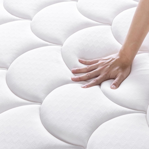 Zinus Hybrid-Matratze, Memory Foam, Weiß, Single Bild 8