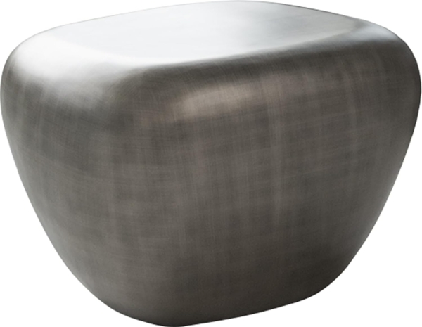 Couchtisch Caramia 65x55 cm Metallic Silber