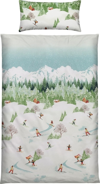 Erwin Müller Bettwäsche Bettwäsche, Biber, Edelflanell Motiv Berglandschaft