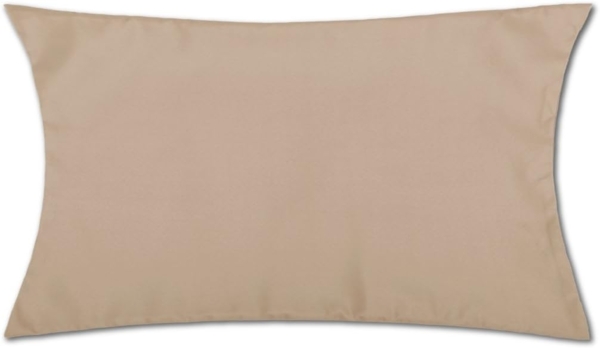 Kissenhülle Dekokissen Kissenbezug Microfaser - viele Größen und Farben Sandgrau 30 x 50 cm