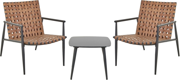 Bistro Set ZIRIA Braun