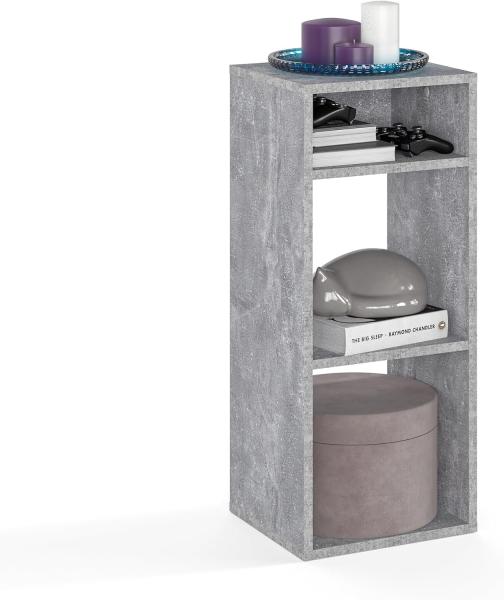 KOMTO Bücherregal RIM2 Regal Klein Standregal Würfelregal Büroregal, Bücherschrank für Kinderzimmer Regal Wohnzimmer 33,8 х 30,7 х 80,4 cm