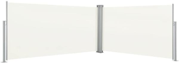 vidaXL Ausziehbare Seitenmarkise 160x600 cm Creme 42179