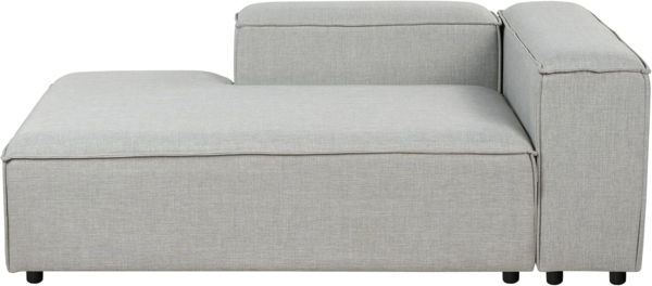 Chaiselongue Stoff hellgrau rechtsseitig ARDAL