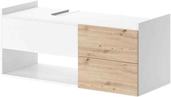 Vicco Waschtischunterschrank Alf 105 x 45 cm, Weiß Artisan Eiche, Badezimmer