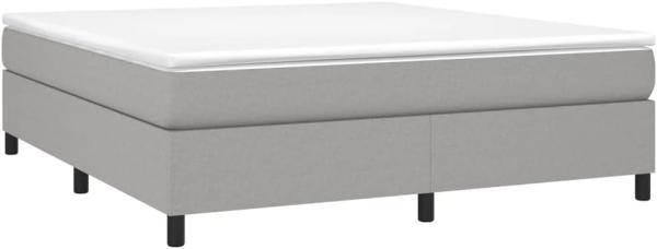 Boxspringbett Hellgrau 180x200 cm Stoff [3120878]