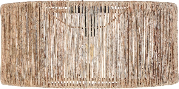 'Sewa' Deckenleuchte Trommelform, Jute naturfarben, 50 x 50 x 22 cm