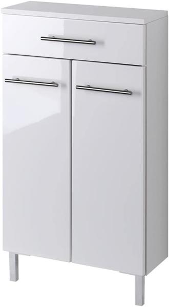 Midischrank UDINE-03, Hochglanz weiß, B x H x T ca. : 50 x 79 x 20 cm